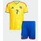 Billige Fotballdrakt Colombia Luis Diaz #7 Replika Hjemmedraktsett Barn VM 2026 Kortermet (med bukser)